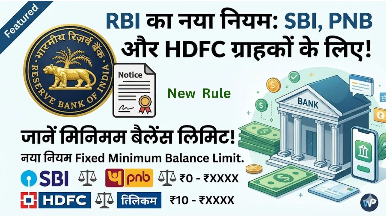 Minimum Balance Limit Fixed